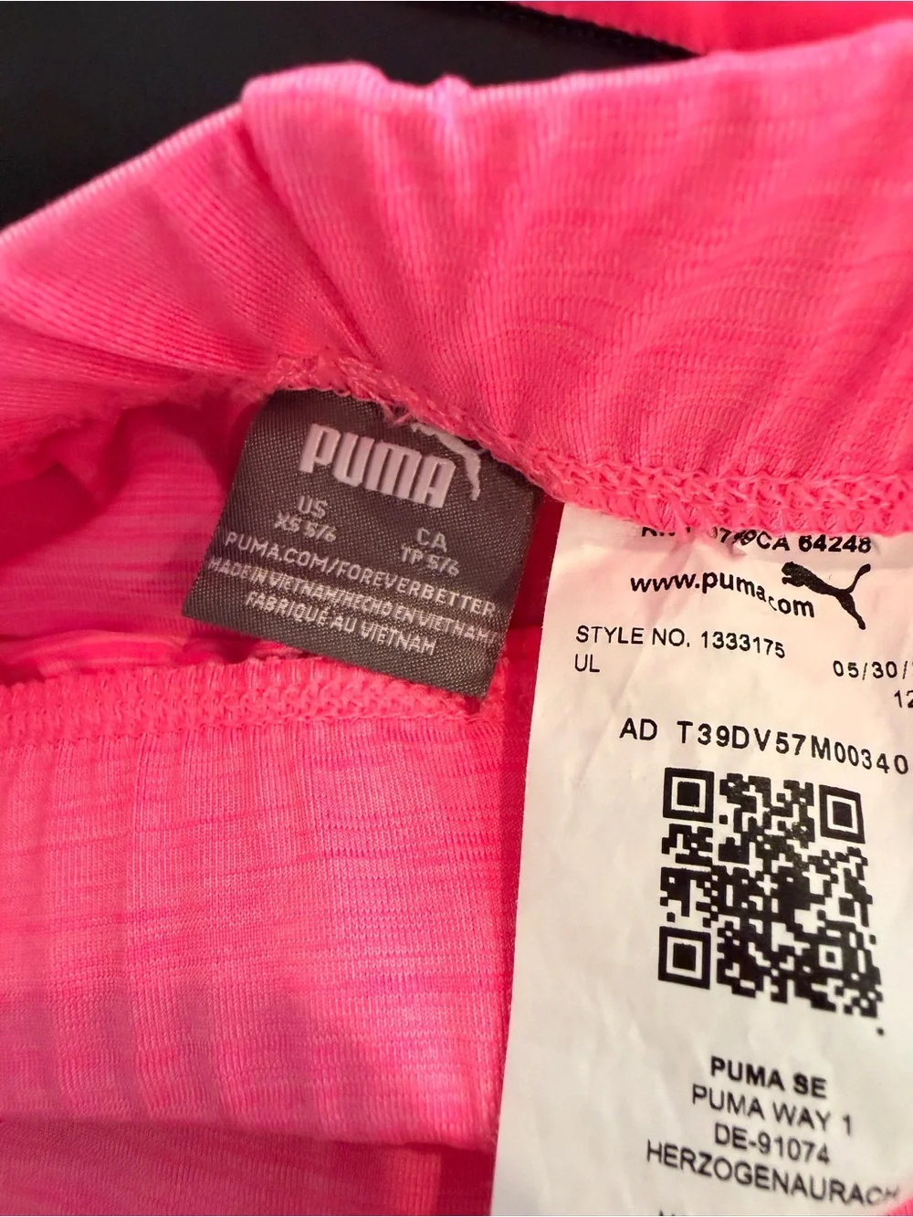 Puma Kids 3-Piece Set in Pink, Black, White - Picture 2 of 4